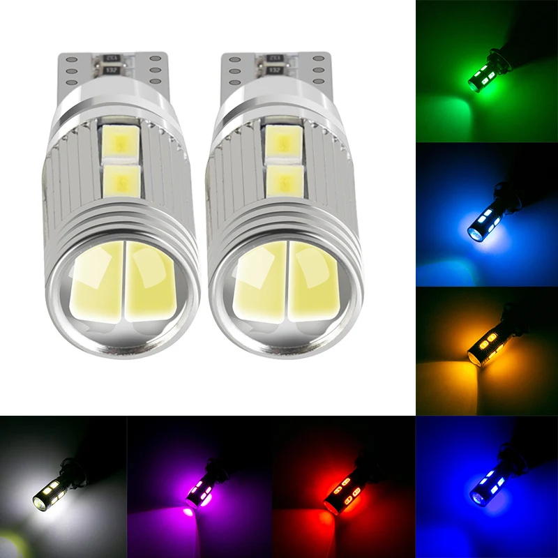 2 шт. автомобильный Стайлинг авто светодиодный T10 194 W5W 10 SMD 5630 Светодиодный