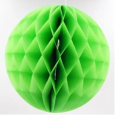 Light green 1 шт./лот несколько размеров Бумага вафельная шары фонарь День рождения украшения детей baby shower рождественские украшения для дома - Цвет: Light green