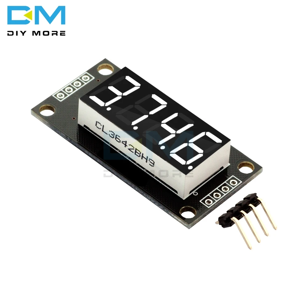 TM1637 0,3" 0,36 дюймов 7 сегментов цифровой дисплей трубки 4-разрядный светодиодный модуль для Arduino красного и зеленого цвета, цвет: синий, желтый, белый