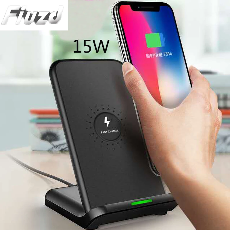 Беспроводное зарядное устройство Qi для iPhone 8 X XR XS Max QC3.0 быстрая Беспроводная