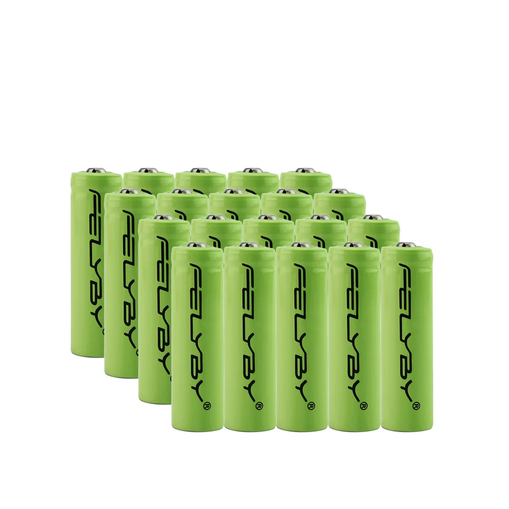 20 PCS FELYBY 2-20 штук высокое качество AA 3,7 V 14500 литий-ионный Батарея 1000 мА/ч, литий-ионный аккумулятор Перезаряжаемые Батарея для фонарика - Цвет: 20 PCS