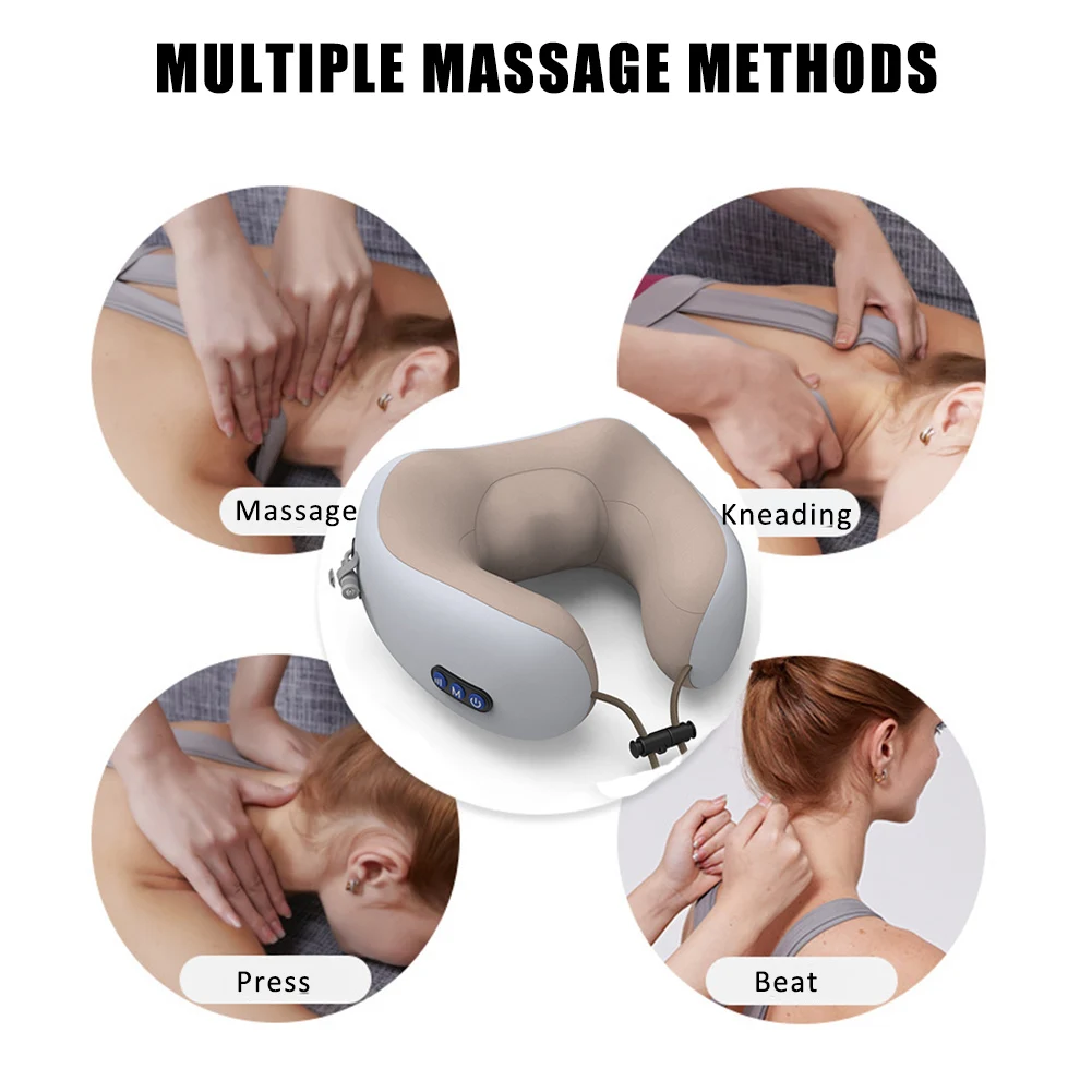Многофункциональный тренажер для плеч и шеи, Электрический u-образный массажер, портативная подушка для улицы