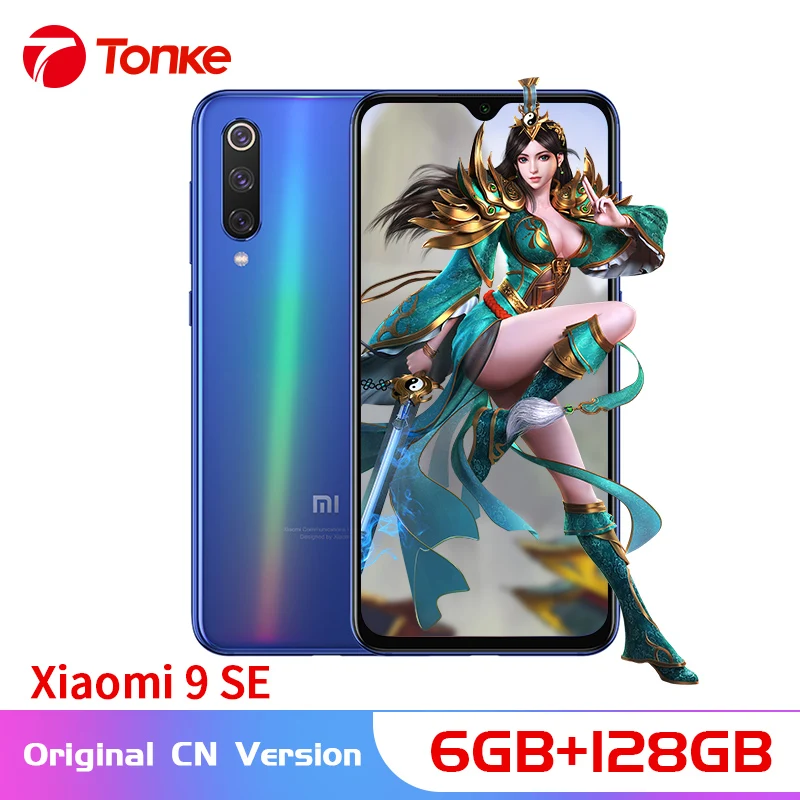 Oringnal Xiaomi Мобильный телефон Mi 9 SE 6 ГБ 128 Snapdragon 712 Восьмиядерный 48 МП Тройная камера 5