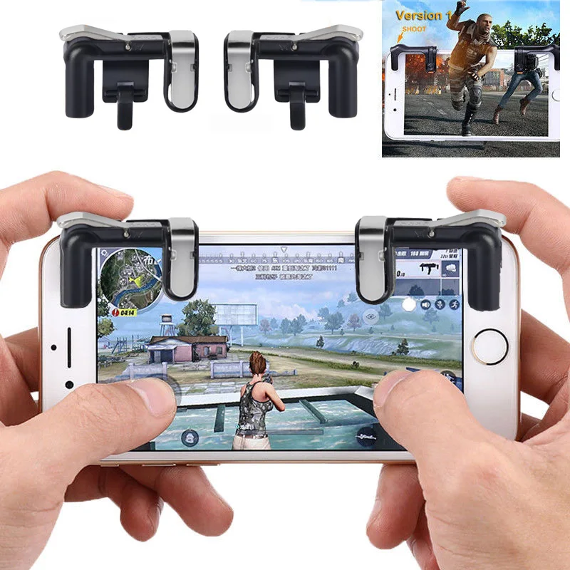 Портативный игровой курок Кнопка огня смартфон мобильный джойстик игра L1 + R1