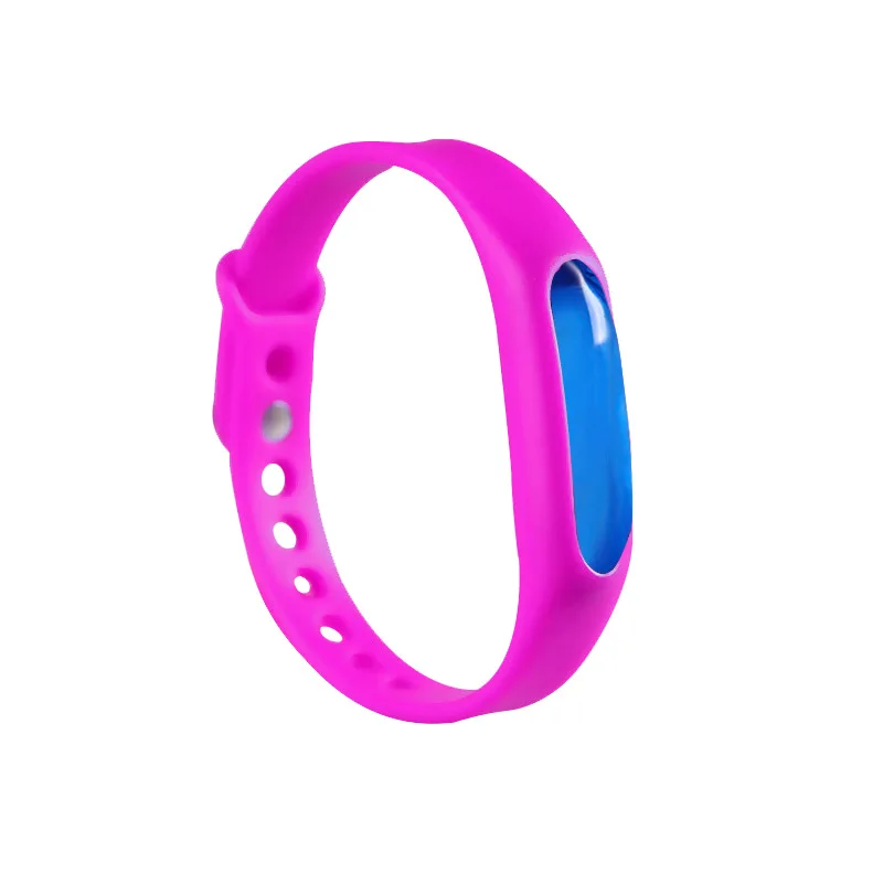 1 Pcs Sell Liquid Drive Midge Bracelet Plant Essential Oil Drive Midge Watch Children Cute Silicone Watch - Цвет: Mei red