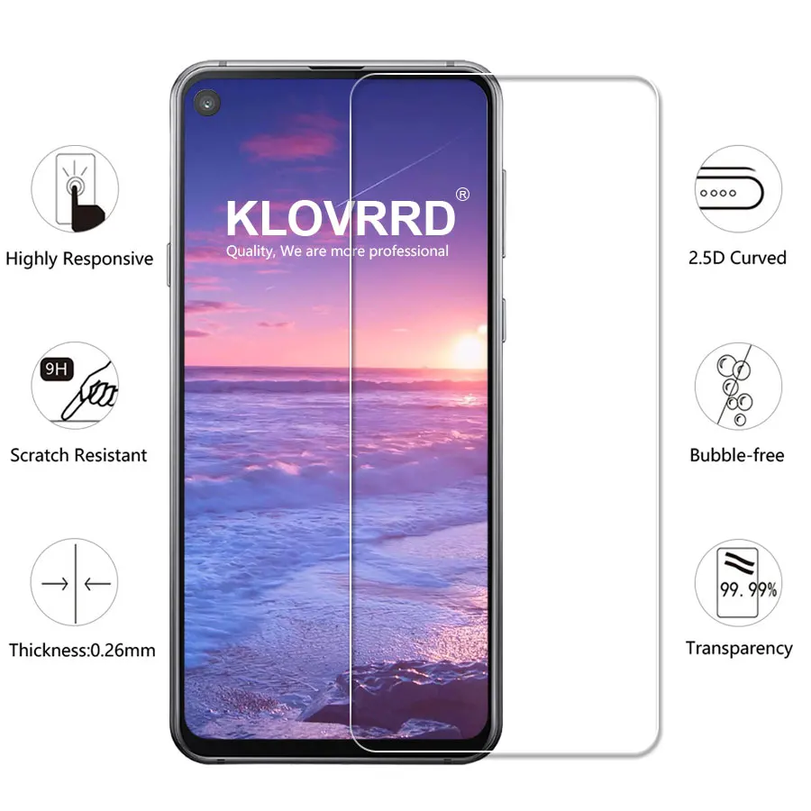 KLOVRRD 9h 2 5D закаленное Стекло для samsung Galaxy A8s 2018 Экран протектор Защитная