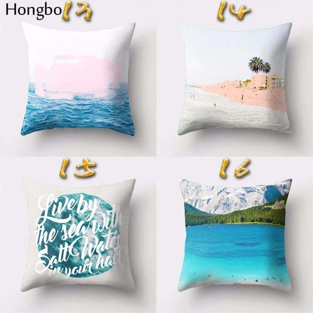 Hongbo 1 шт. морская вода рябь наволочка украшение для дома чехол автомобиля дивана