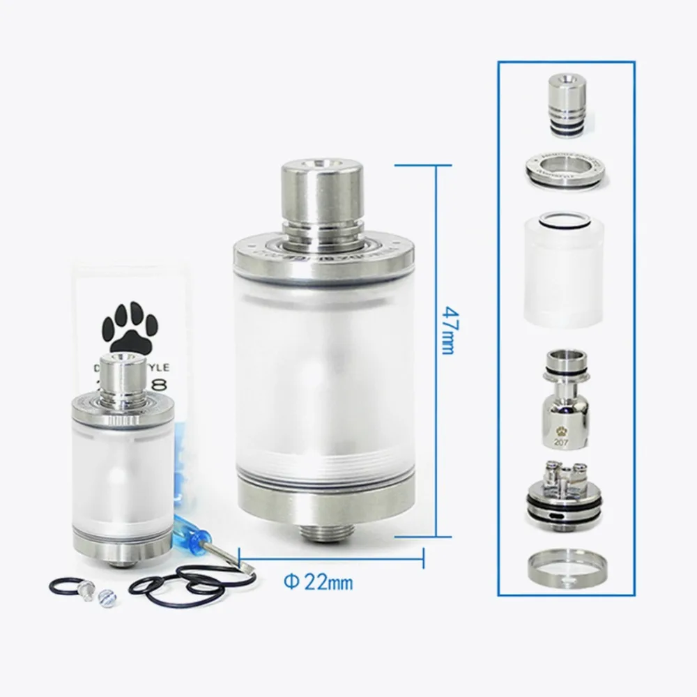 Резервуар Volcanee SXK Doggy Style V2 RTA RDA RDTA для электронной сигареты кальян атомайзер vs MTL |