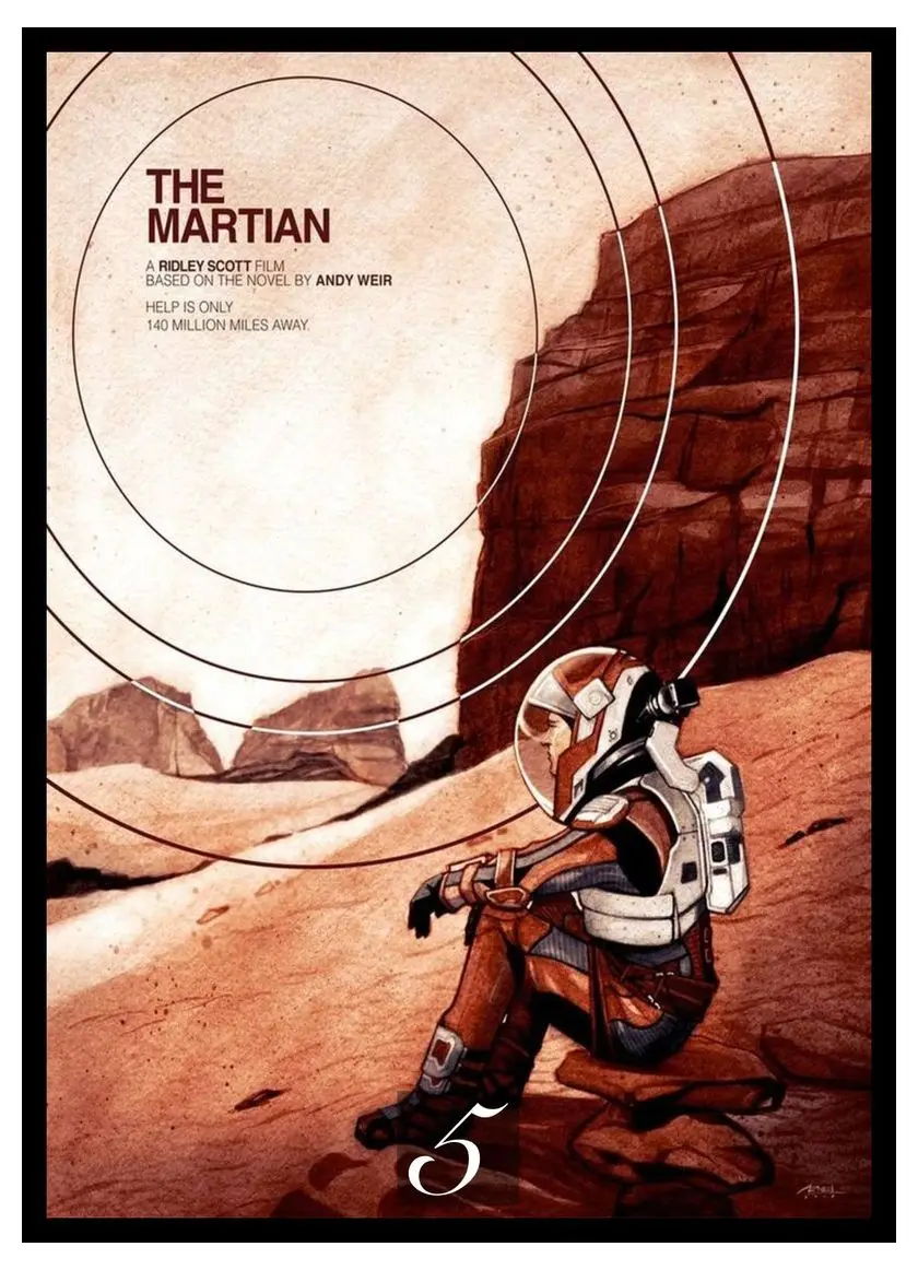 The Martian Movie Home Decorative Painting White Kraft Paper Poster 42X30cm | Дом и сад