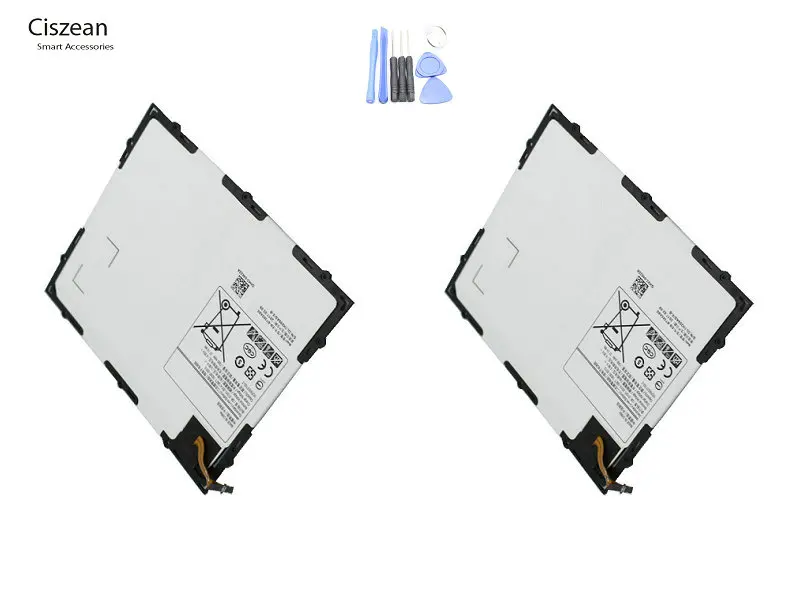 Ciszean 2 шт. 7300 мА/ч, EB-BT585ABE Замена Батарея для Samsung Galaxy планшет Tab A 10,1 T580 SM-T585C T585 T580N+ Инструменты