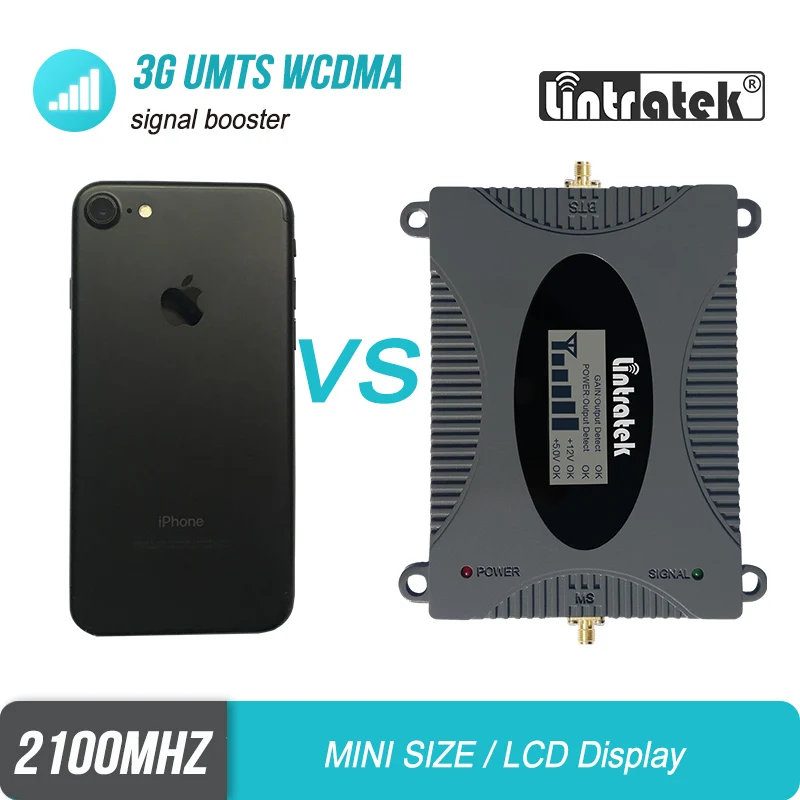 Повторитель сигнала WCDMA UMTS ЖК дисплей 3G 2100 усилитель сотового телефона SMA Тип для