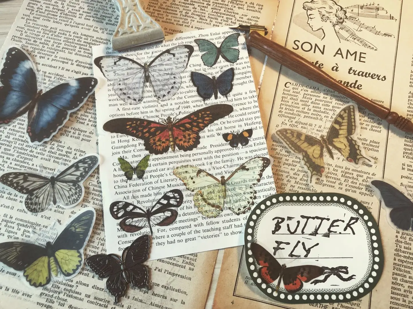 80 штук упак. бабочки высечки Vellum бумажные наклейки для DIY