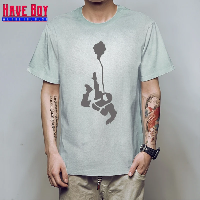 gray gray Новая футболка Мужская модная футболка Skydive Новинка топы с круглым вырезом персонализированные рубашки дешевые hb18 - Цвет: gray gray