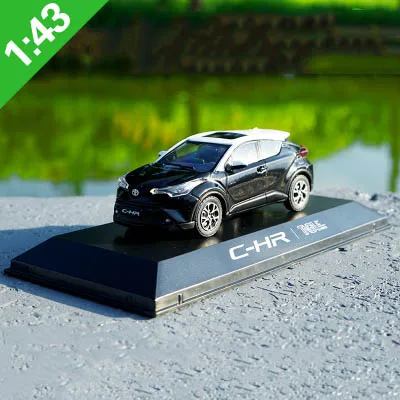 1/43 сплав C-HR коллекция игрушечные машины Литой CHR металлический автомобиль высокая имитация автомобиля игрушки - Цвет: Черный