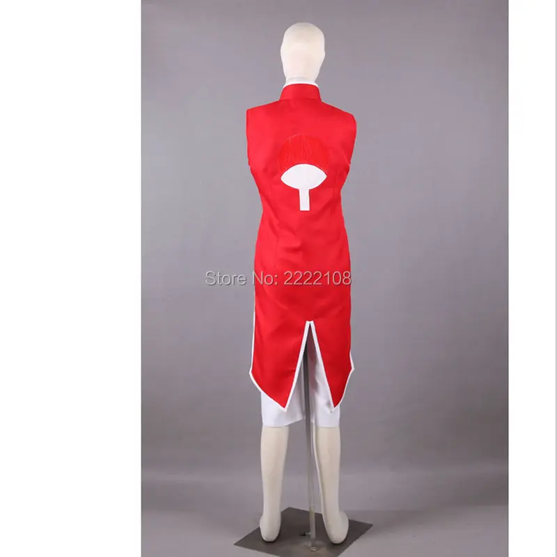 Костюм для косплея из аниме Наруто красное Чонсам Сакура фильма дешевый модный