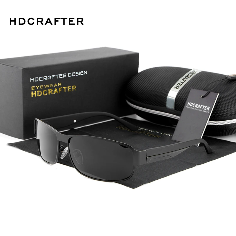 HDCRAFTER, модные солнцезащитные очки для вождения, для мужчин, поляризационные, уф400, брендовые, дизайнерские, солнцезащитные очки, мужские, Oculos, gafas de sol,, хит