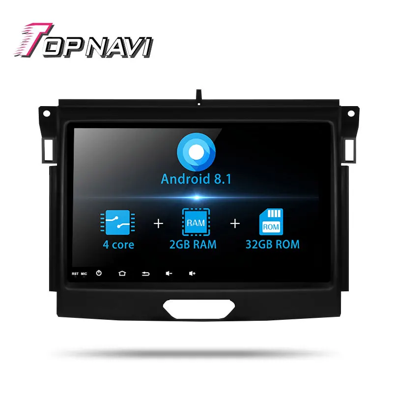 Автомагнитола Topnavi для Ford RANGER 2016 1 DIN с GPS навигацией DVD плеером Android 8 1|GPS транспорта|
