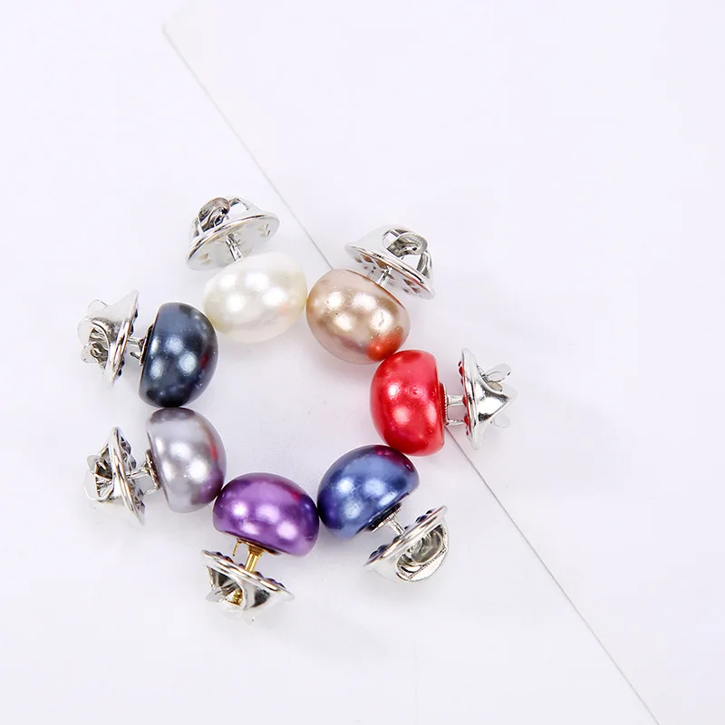

Simple Style Simulated Pearls Candy Color Red Blue Purple Grey Brooches For Women