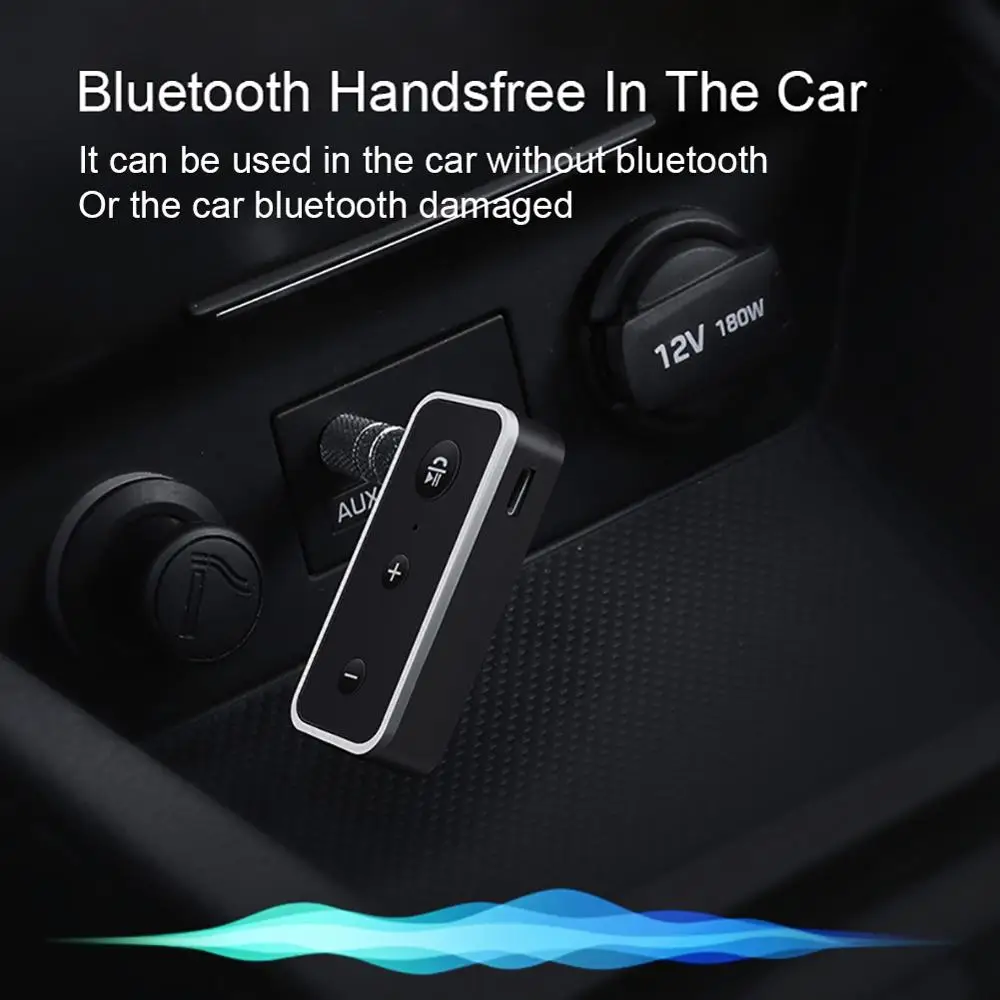 Аудиопередатчик 3 5 мм AUX беспроводной адаптер громкой связи для приемника Bluetooth 0