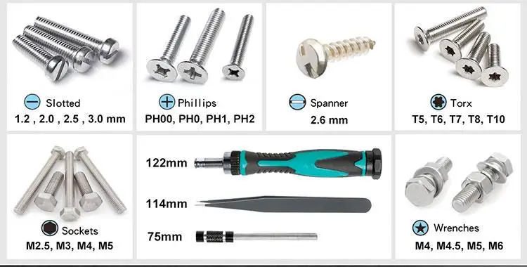 Pro'skit SD-9827M мульти-функциональный 27 в 1 поддержание точности Двусторонняя отвертка инструмент для пинцета группа бытовые инструменты для ремонта