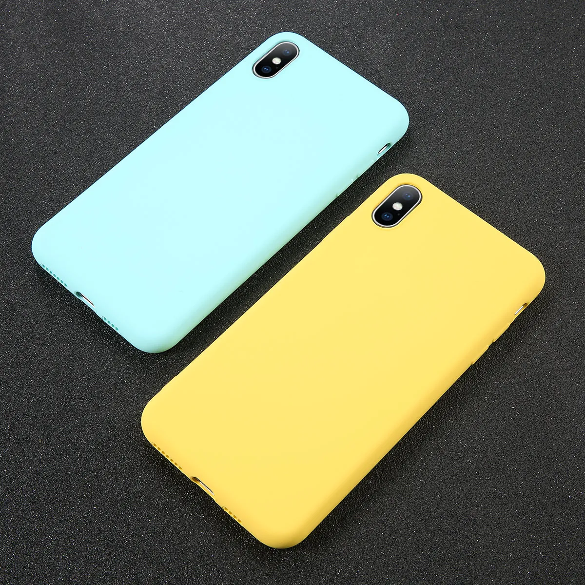 Чехол для телефона ярких цветов iPhone Xr мягкий силиконовый чехол 8 7 6 6s Plus из ТПУ Xs Max