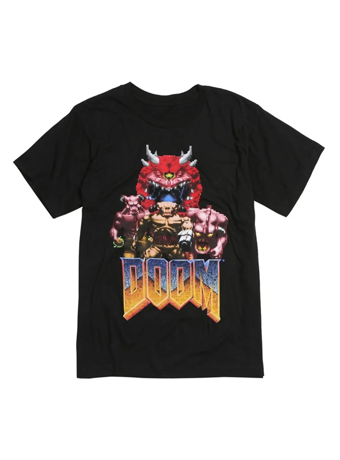 Горячая тема Doom классические демоны Футболка Летний стиль забавная хлопковая