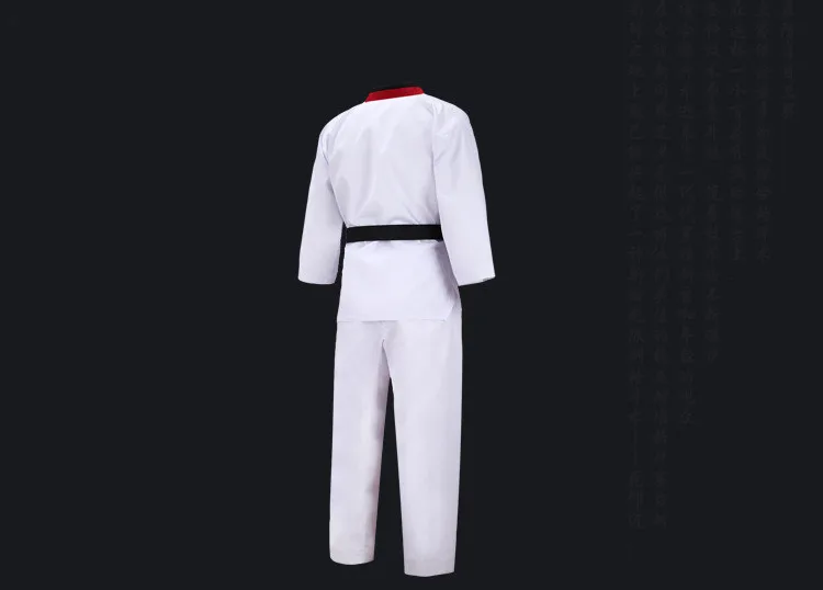 Top Quality Colored Taekwondo Uniform for adult Children Teenagers Poomsae dobok red blue black tae kwon do clothes WTF approved | Спорт и