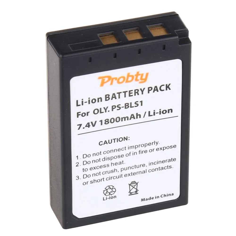 PROBTY 5 шт. PS-BLS1 PS BLS1 PSBLS1 Перезаряжаемые Батарея для Olympus PEN E-PL1 E-PM1 EP3 EPL3 Evolt E-420 E-620 E-450