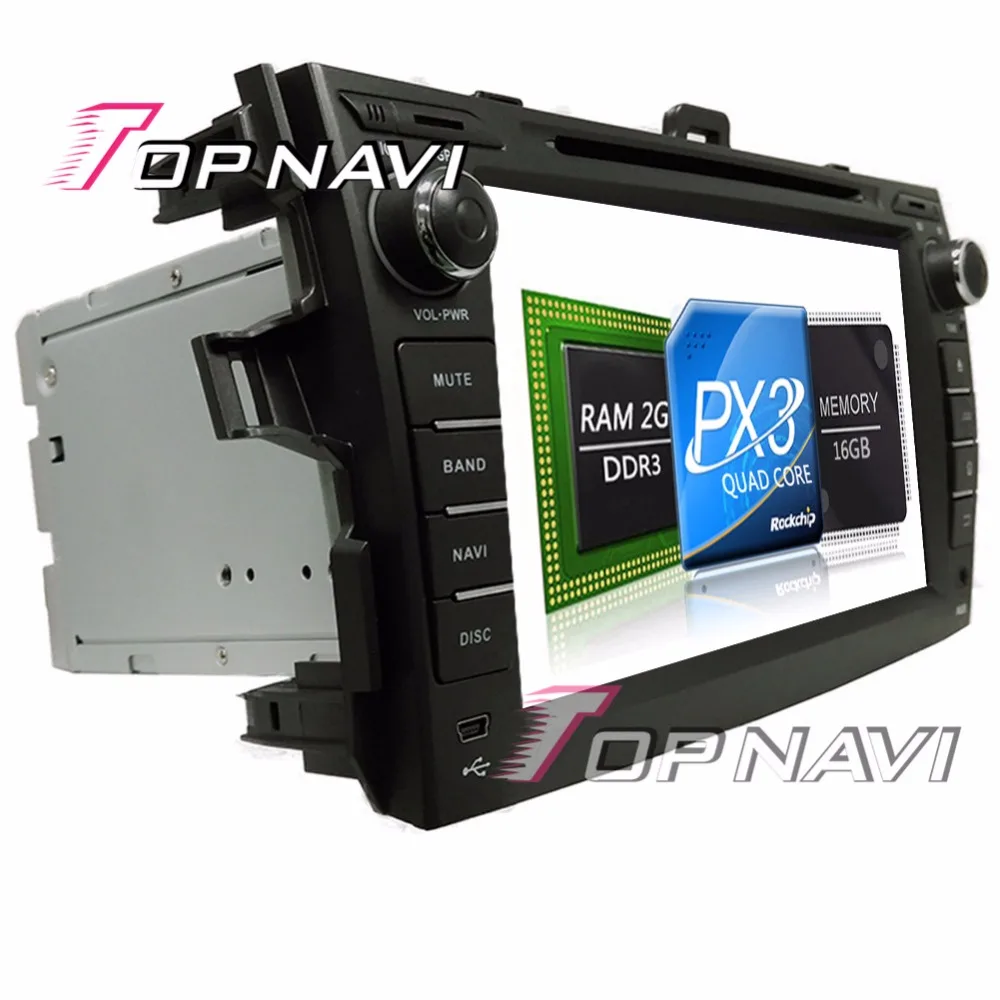 Topnavi 8 ''Android 7.1 Автомобильные видео плееры для Toyota Corolla 2006 2007 2008 2009 2010 2011 Авто GPS