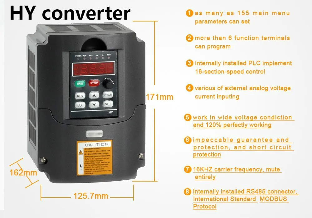 Шпиндель с водяным охлаждением 2.2KW фрезерный мотор шпинделя с ЧПУ+ 2.2KW VFD+ 80 мм зажим+ труба водяного насоса+ 13 шт. ER20 для фрезерного станка с ЧПУ