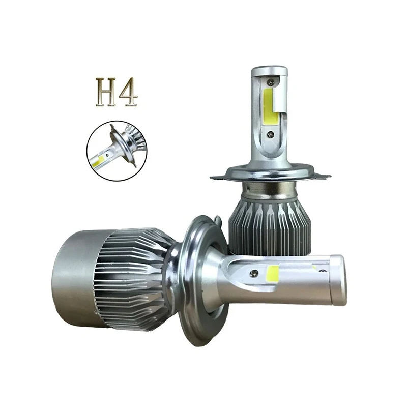 2 шт. автомобисветодиодный светодиодные лампы 72 Вт COB H7 H1 H4 H3 H11 H8 9005 9006 9007 9012 880 C6 3000