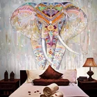 Фреска с изображением слона, для занятий йогой