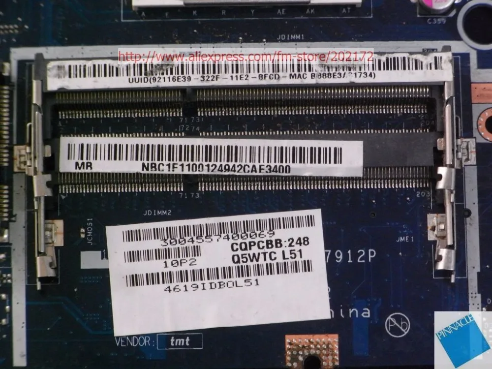 NBC1F11001 материнских плат Для Packard Bell EasyNote TE11 TV11-HC TV43-HC TV44-HC TV44-HR LA-7912P Q5WTC L51