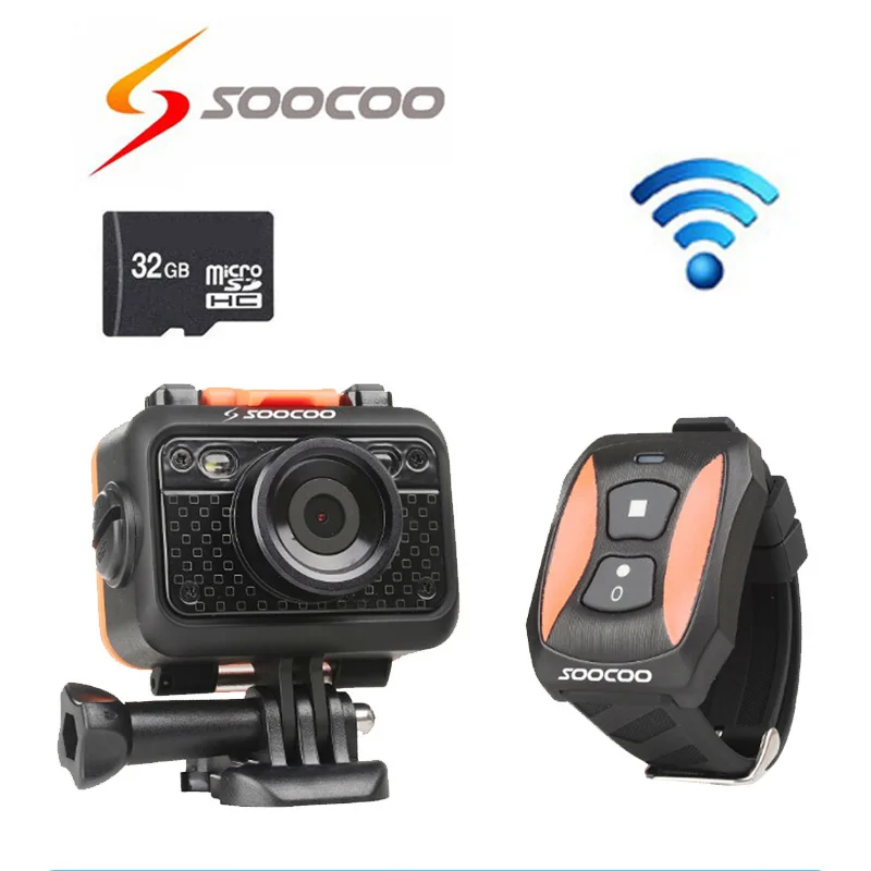 32 Гб + оригинальный Soocoo S60 1080P Full HD Водонепроницаемая 60M SOS Легкая спортивная