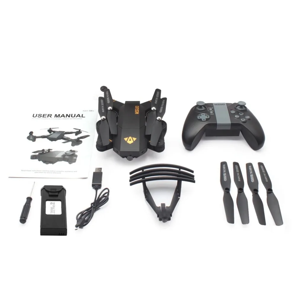VISUO XS809HW 2,4G складной FPV селфи Дрон RC Квадрокоптер с 720P широкоугольной камерой удержание высоты с двумя батареями
