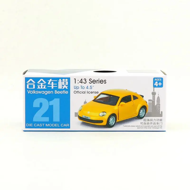 Бесплатная доставка/литая металлическая игрушка модель/Масштаб 1:43 Volkswagen New Beetle
