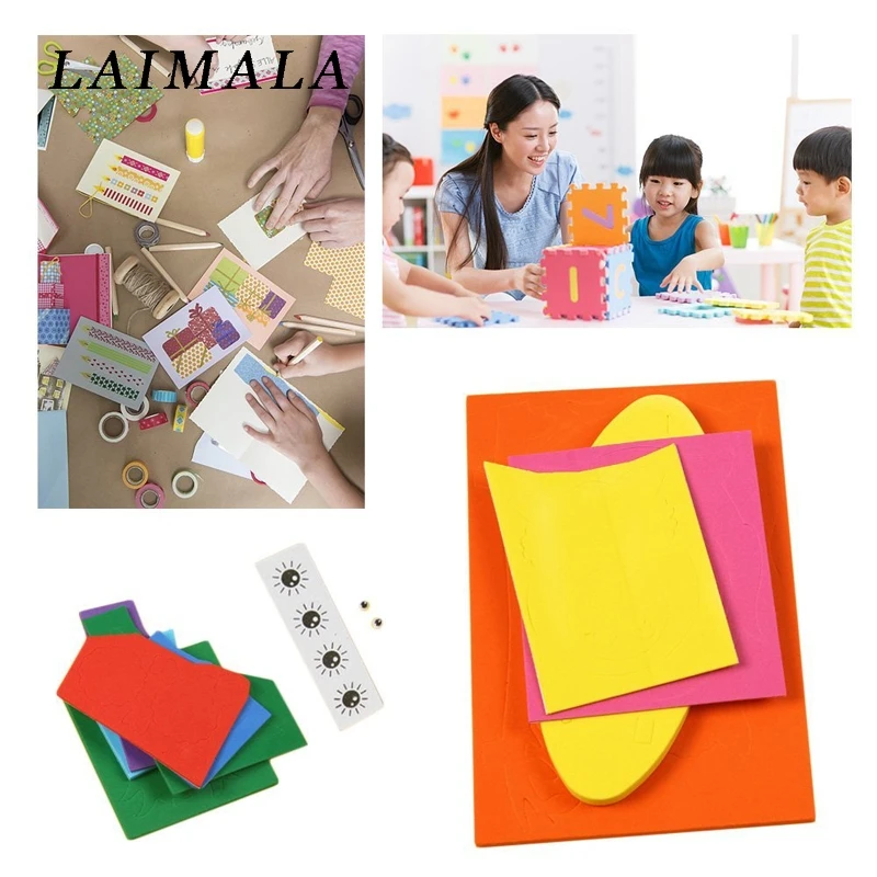 Легкие поделки EVA липкая наклейка животные фоторамки рамка пенопластовые