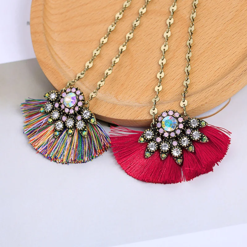 Оптовая продажа хит продаж длинное ожерелье с кисточками и подвеской ювелирные