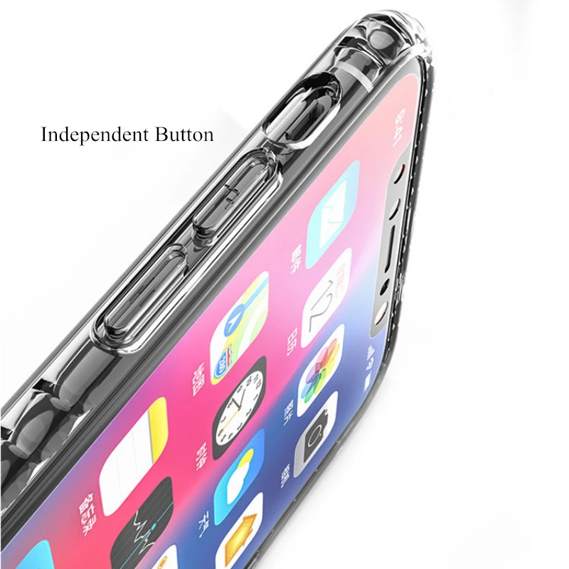 Роскошный прозрачный градиентный цветной чехол со стразами для iphone 7 8 Plus + 6 6S X Xs Max