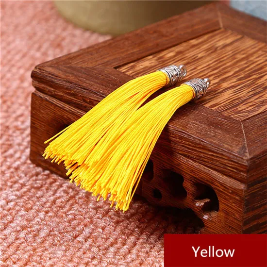 Yellow Tassels 10-50 шт. маленькие кисточки бахрома кулон DIY материал металлические шапки шнур вечерние кисточки отделка Шторы Декор аксессуары кисточки ленты - Цвет: Yellow Tassels