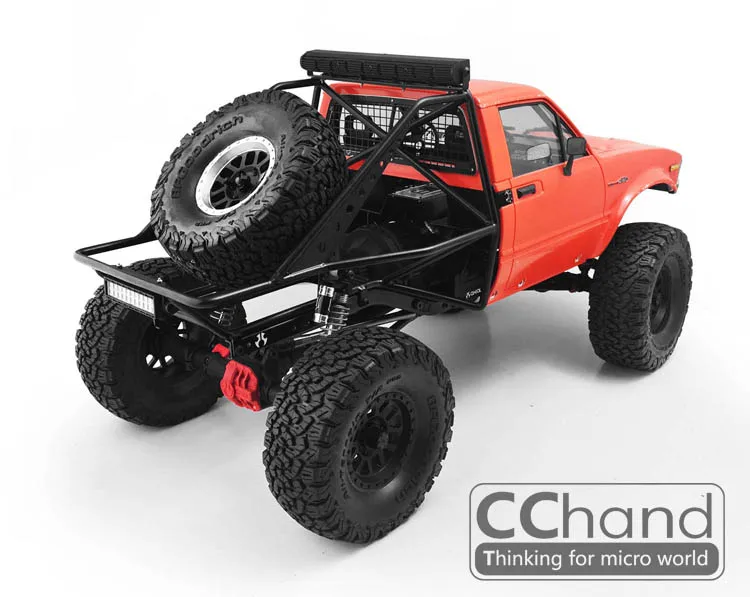 1/10 RC металлическая рулонная клетка с запасной стойка с колесом для RC4WD TF2 Axial SCX10 II I рама шасси AX80046 заднего ковша