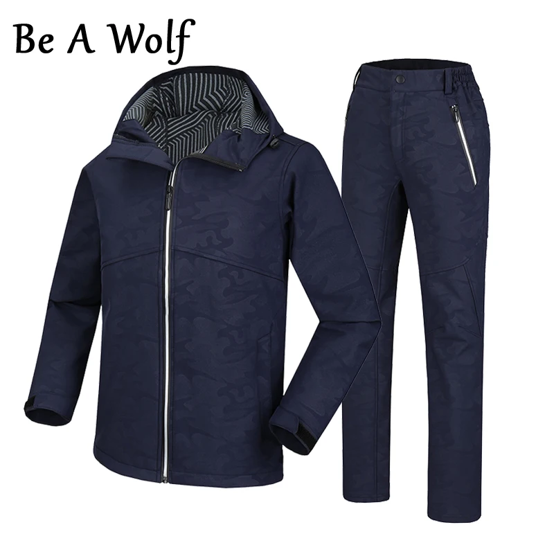 Мужская флисовая куртка Be A Wolf водонепроницаемая ветровка для активного отдыха