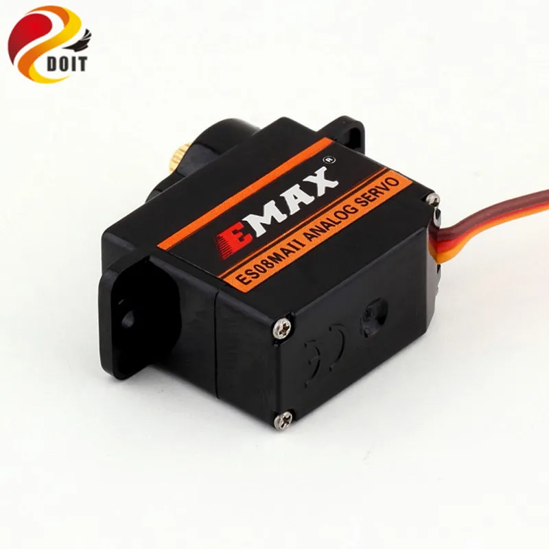 1 шт. 100% оригинальная EMAX ES08MA II Мини Металл Шестерни Аналоговый сервопривод 12 г 2 0