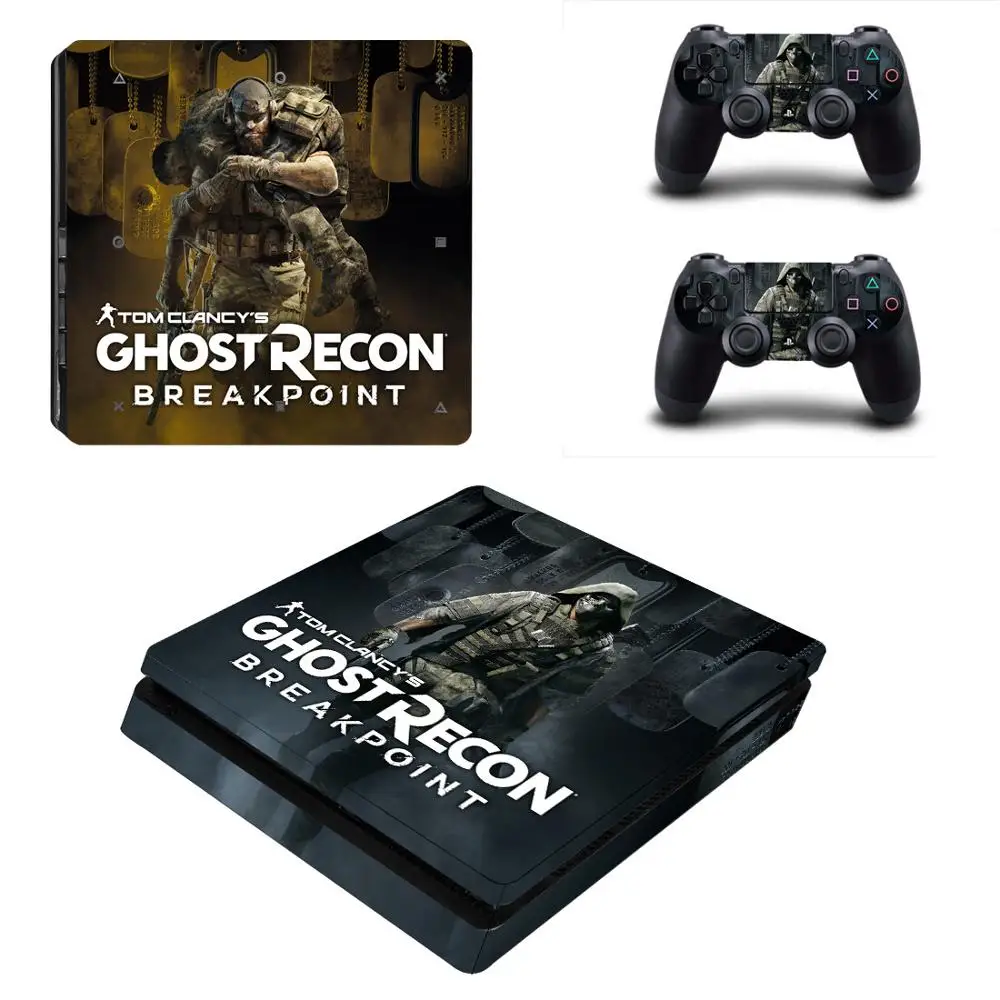 Призрак Тома Клэнси Recon останова PS4 тонкая кожа Стикеры для Игровые приставки 4