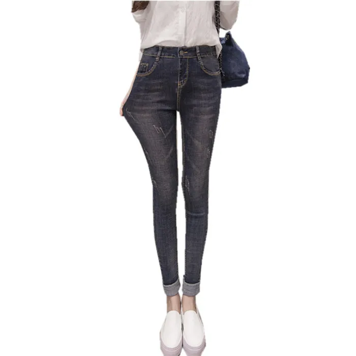 

Slim Jeans for Women Skinny High Waist Jeans Elastic Pencil Pants Spring Autumn Women Denim Trousers Jeans Plus Size