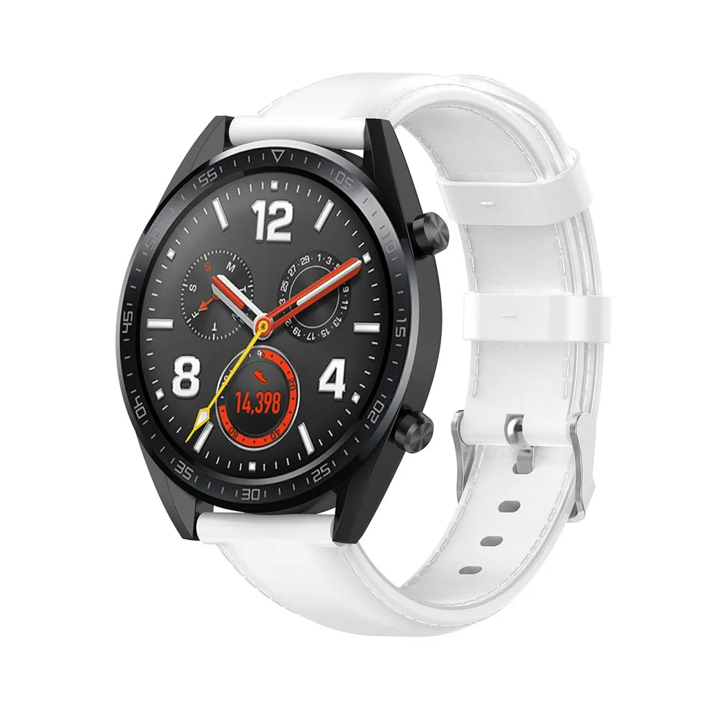 Роскошные кожаные Наручные часы для huawei Watch GT 42 мм ремешок Ремешок Замена ремешки на запястье ремешки Замена пряжки на запястье