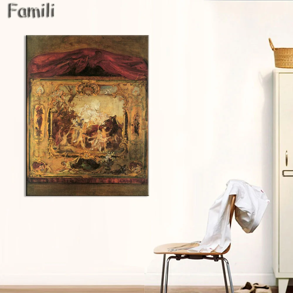 Картина на холсте с абстрактным принтом классический художественный стиль