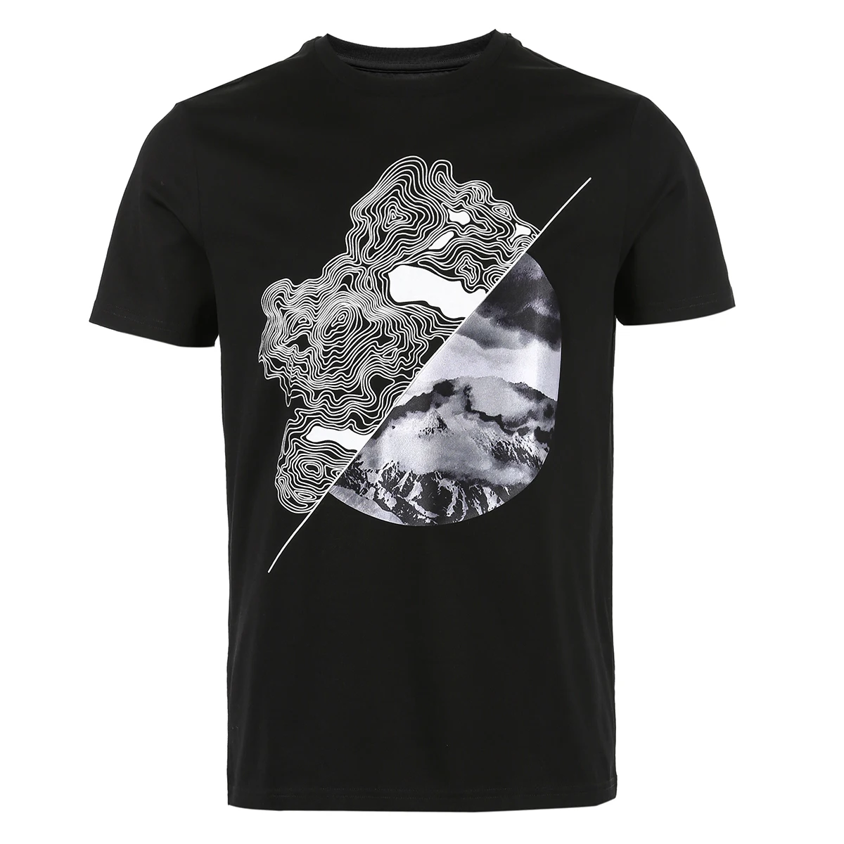 Мужская футболка с короткими рукавами принтом сезон весна лето Размеры S |