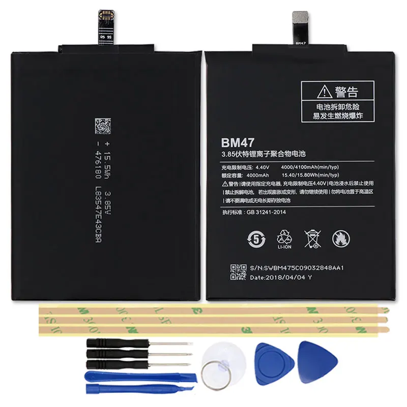 Аккумулятор BM47 BN40 BN42 BN44 BN35 для Xiaomi Redmi 4X 3S 3 3X Pro 4 Prime 3G 2G 5 Plus аккумулятор|battery for
