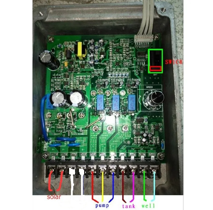 DC72V 1000w Солнечный погружной винтовой насос с бесщеточным двигателем макс. головка